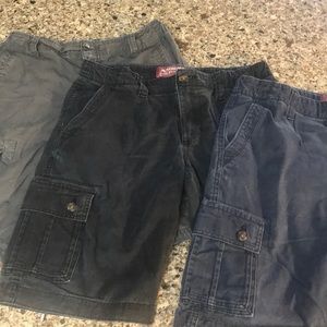 3 pair of Boys Arizona Cargo Shorts